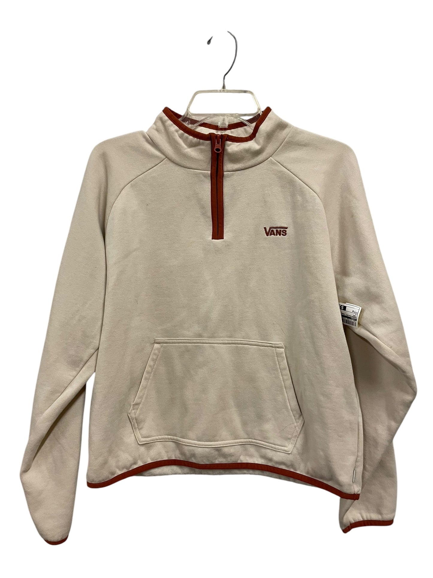 Sweatshirt Crewneck By Vans In Tan, Size: M