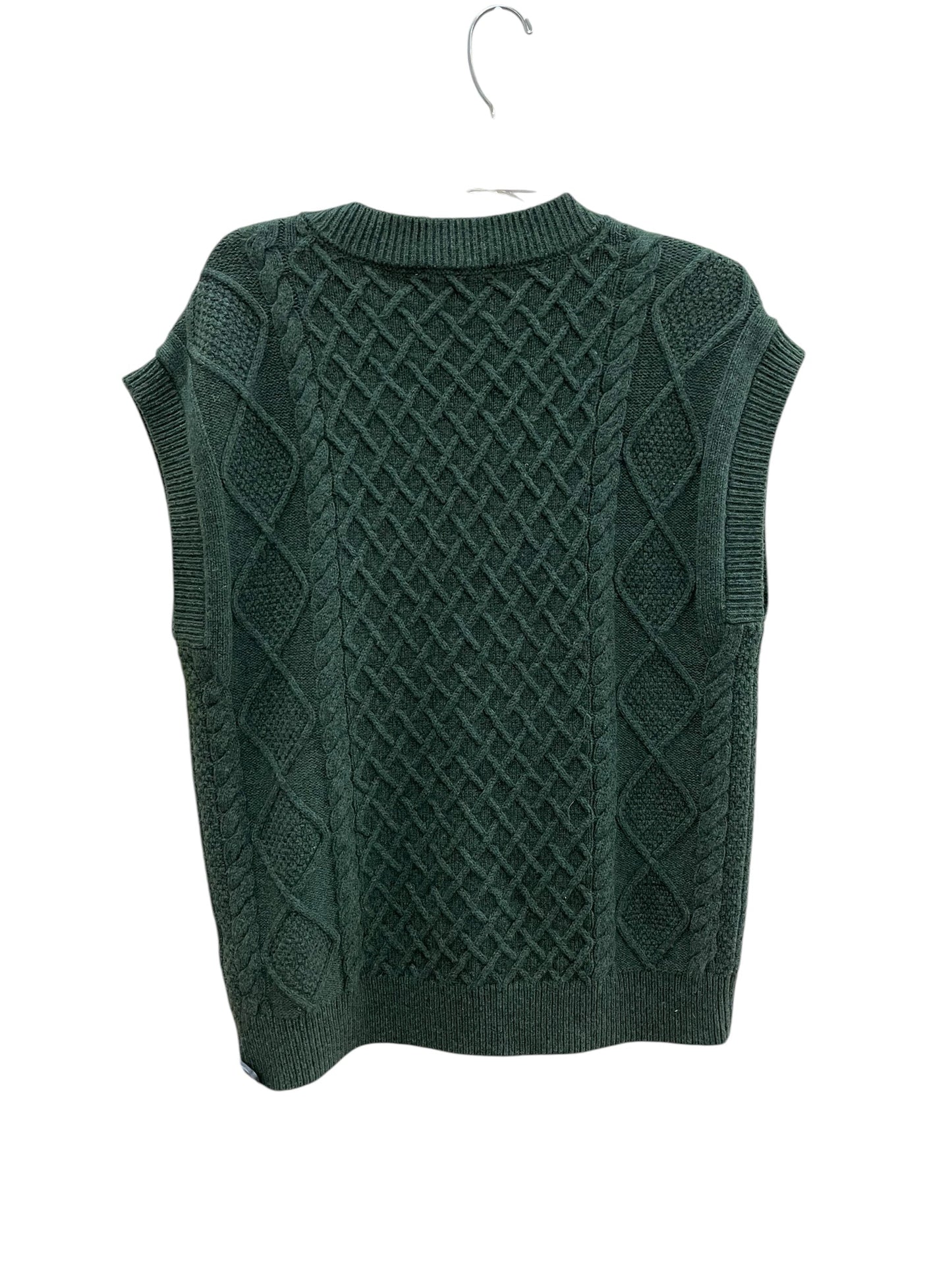 Vest Sweater By Madewell In Green, Size: Xs