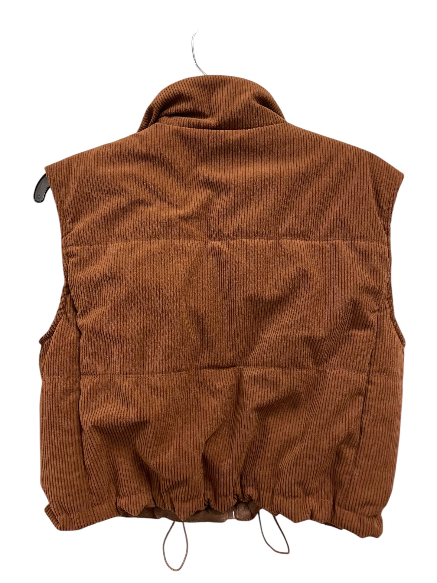 Vest Fleece By Thread And Supply In Brown, Size: Xs