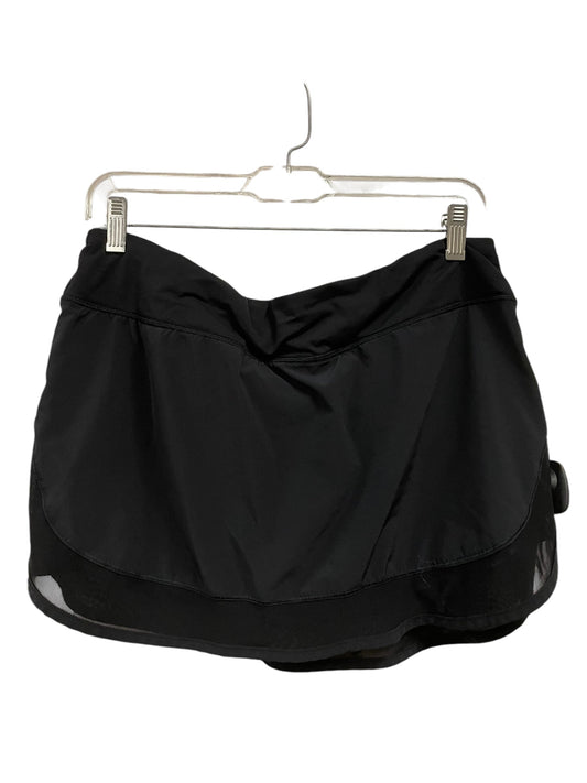 Athletic Skirt By Lululemon In Black, Size: 10