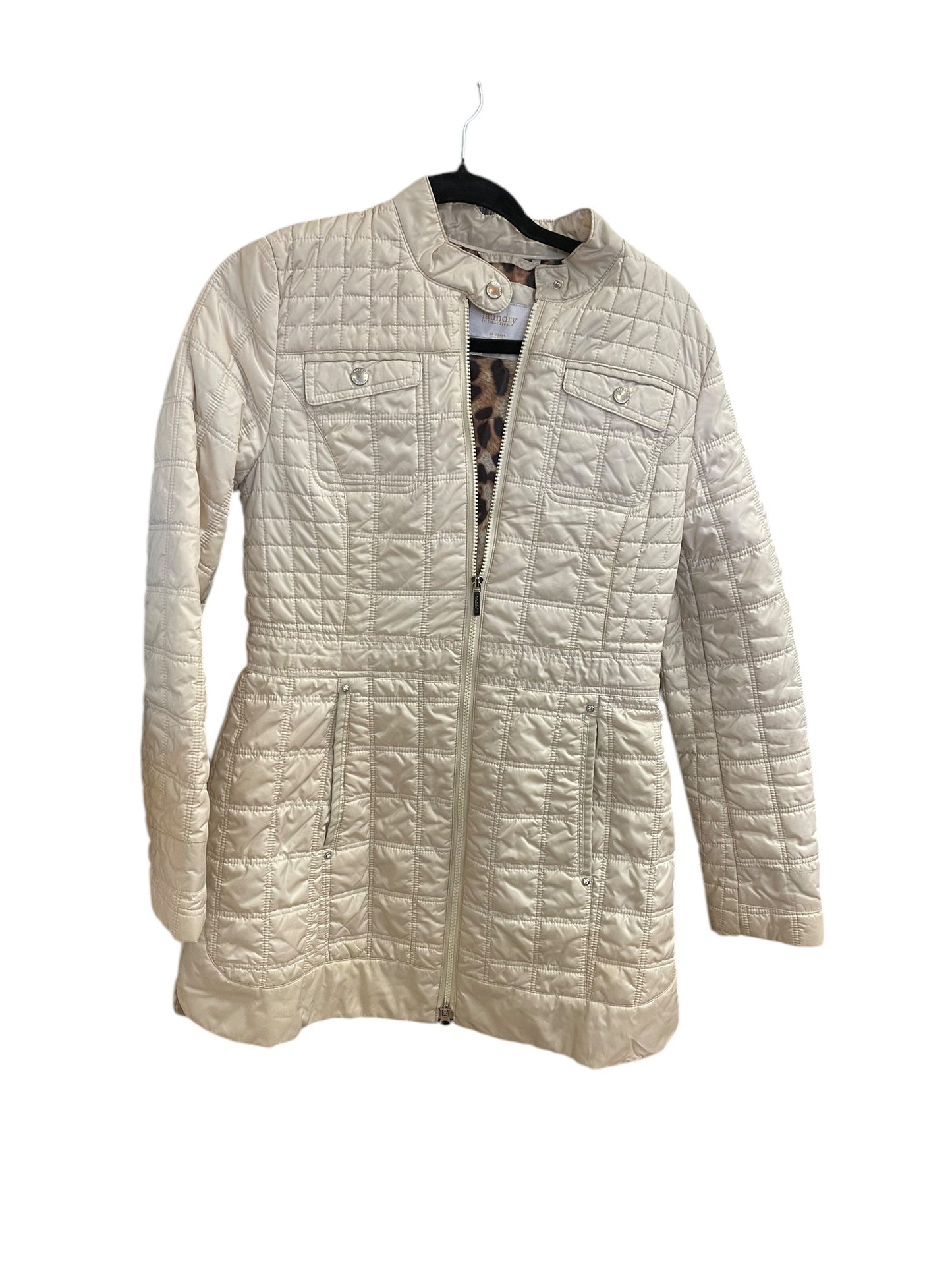 Jacket Puffer & Quilted By Laundry In Tan, Size: S