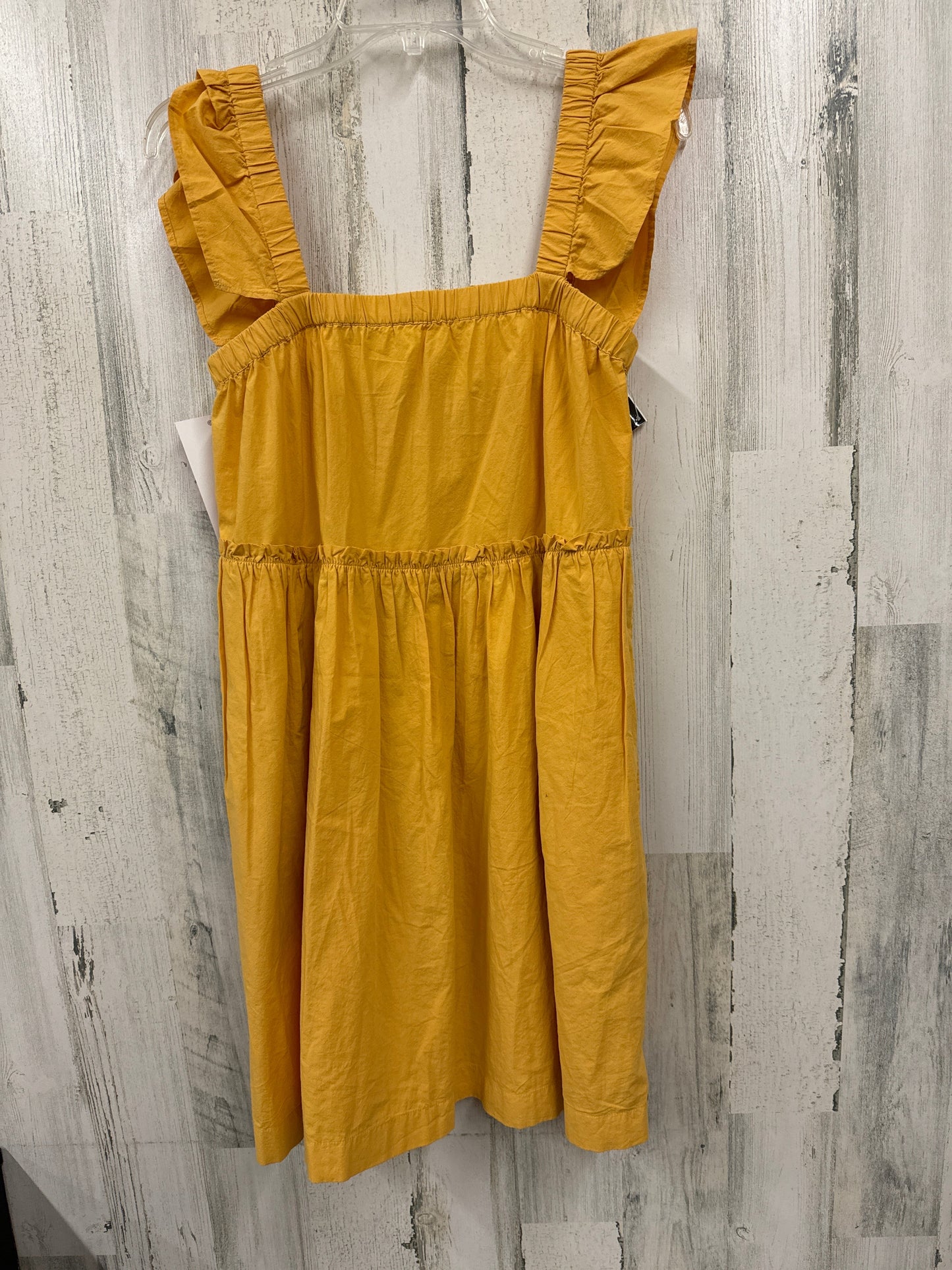 Yellow Dress Casual Short Madewell, Size S