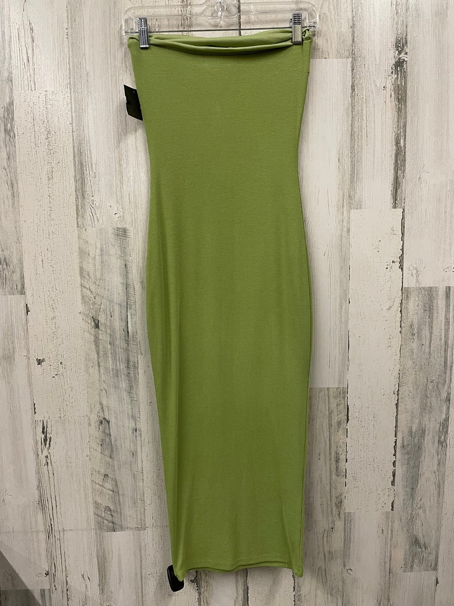 Green Dress Casual Midi Fashion Nova, Size S