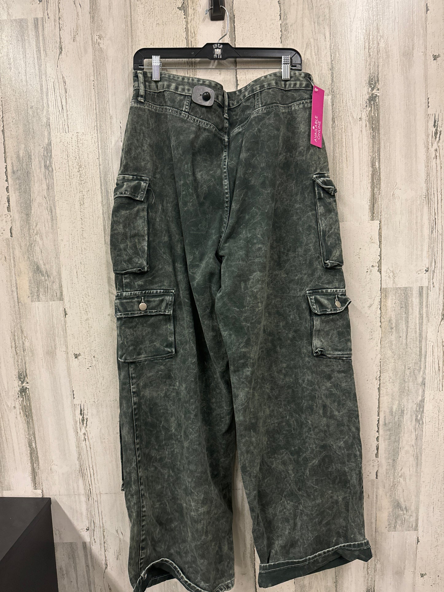Black Pants Cargo & Utility Fashion Nova, Size 14