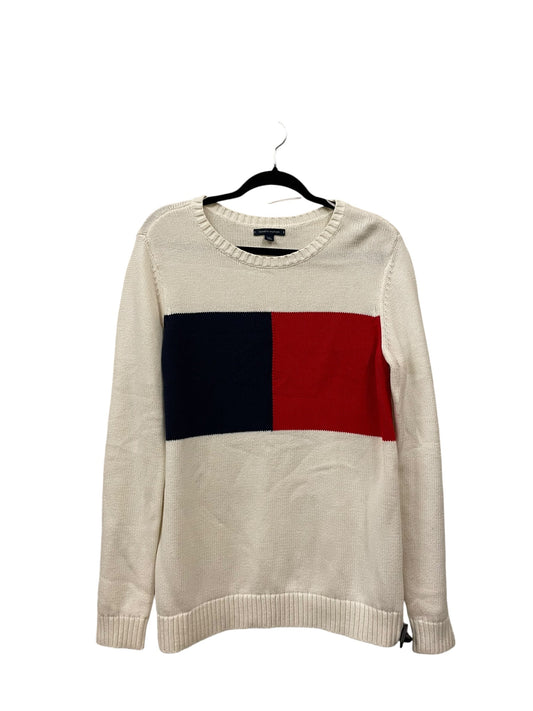 Sweater By Tommy Hilfiger In Beige, Size: L