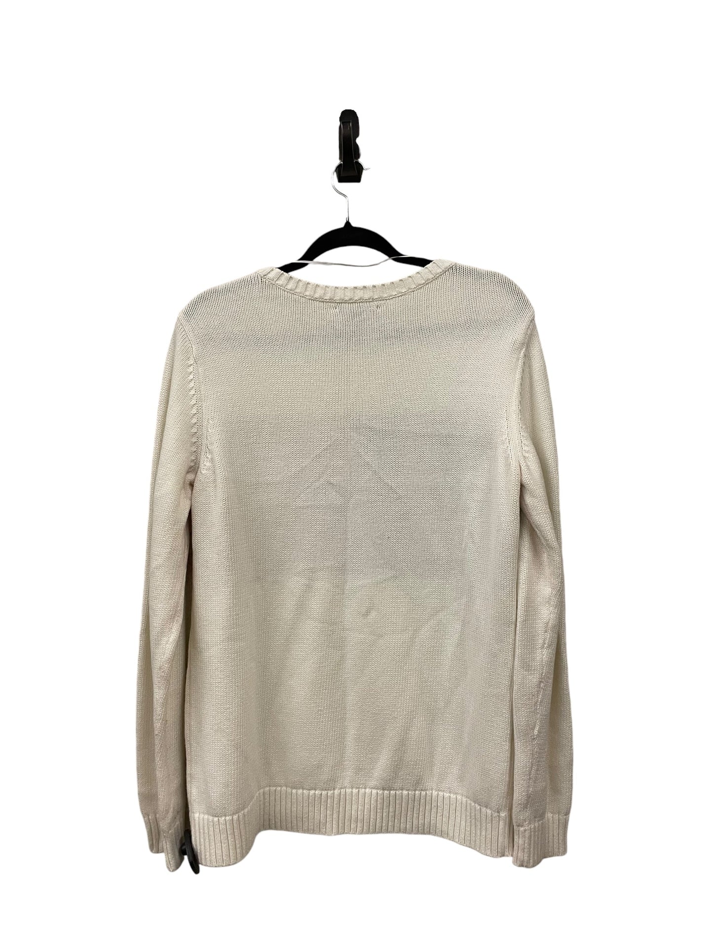 Sweater By Tommy Hilfiger In Beige, Size: L