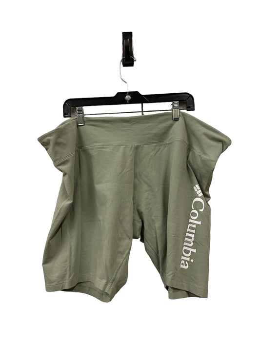 Athletic Shorts By Columbia In Green, Size: 3x