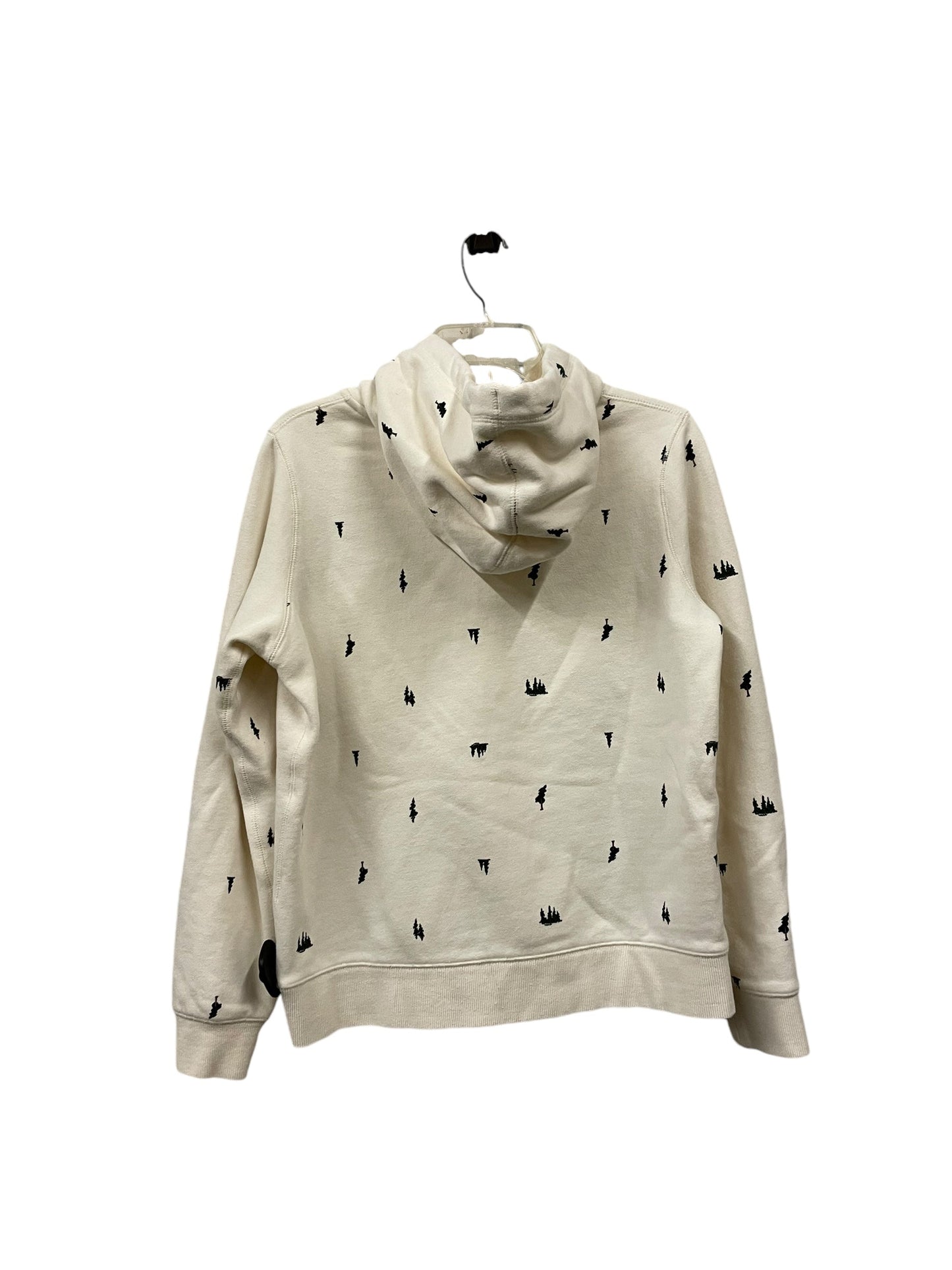 Sweatshirt Hoodie By Clothes Mentor In White, Size: M