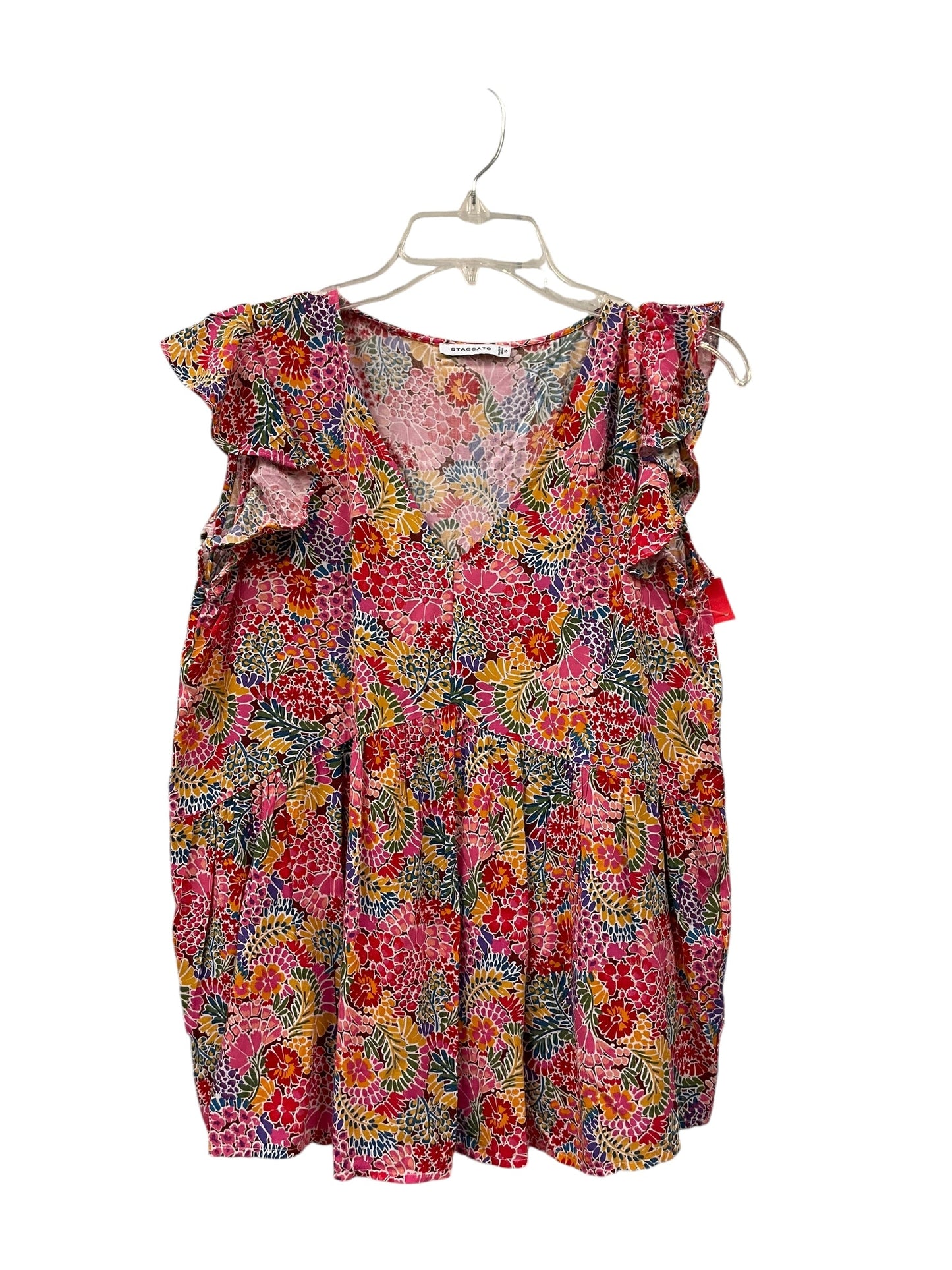 Top Sleeveless By Staccato In Multi-colored, Size: S