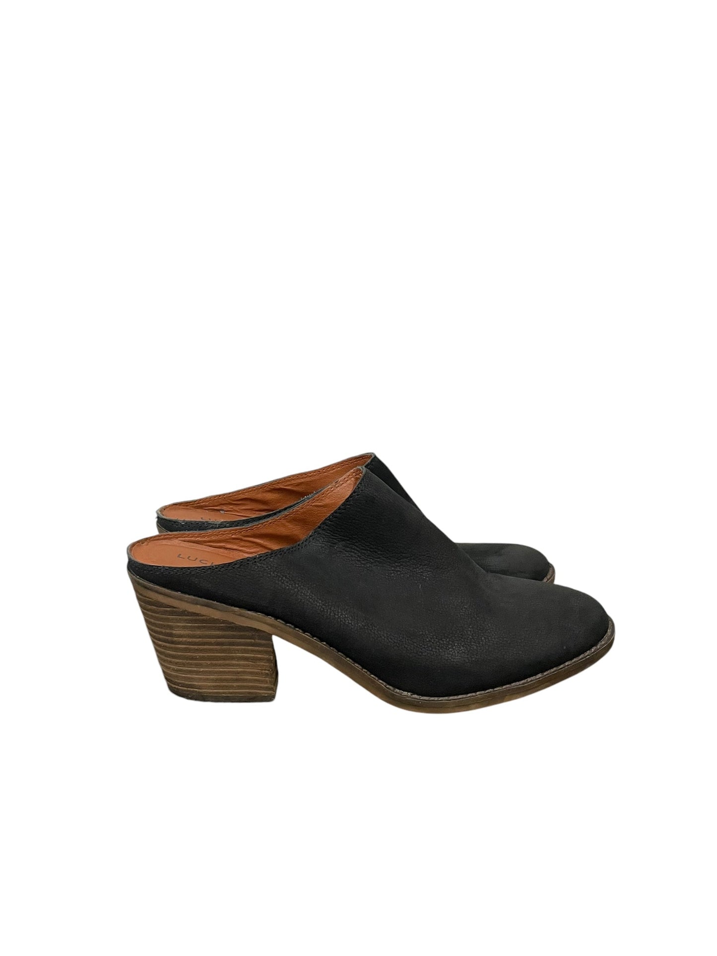 Shoes Heels Block By Lucky Brand In Black, Size: 9