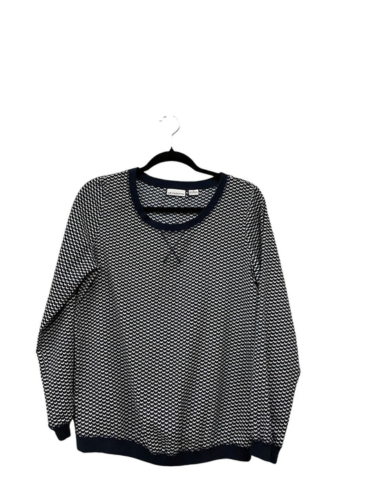 Top Long Sleeve By Liz Claiborne In Blue, Size: S