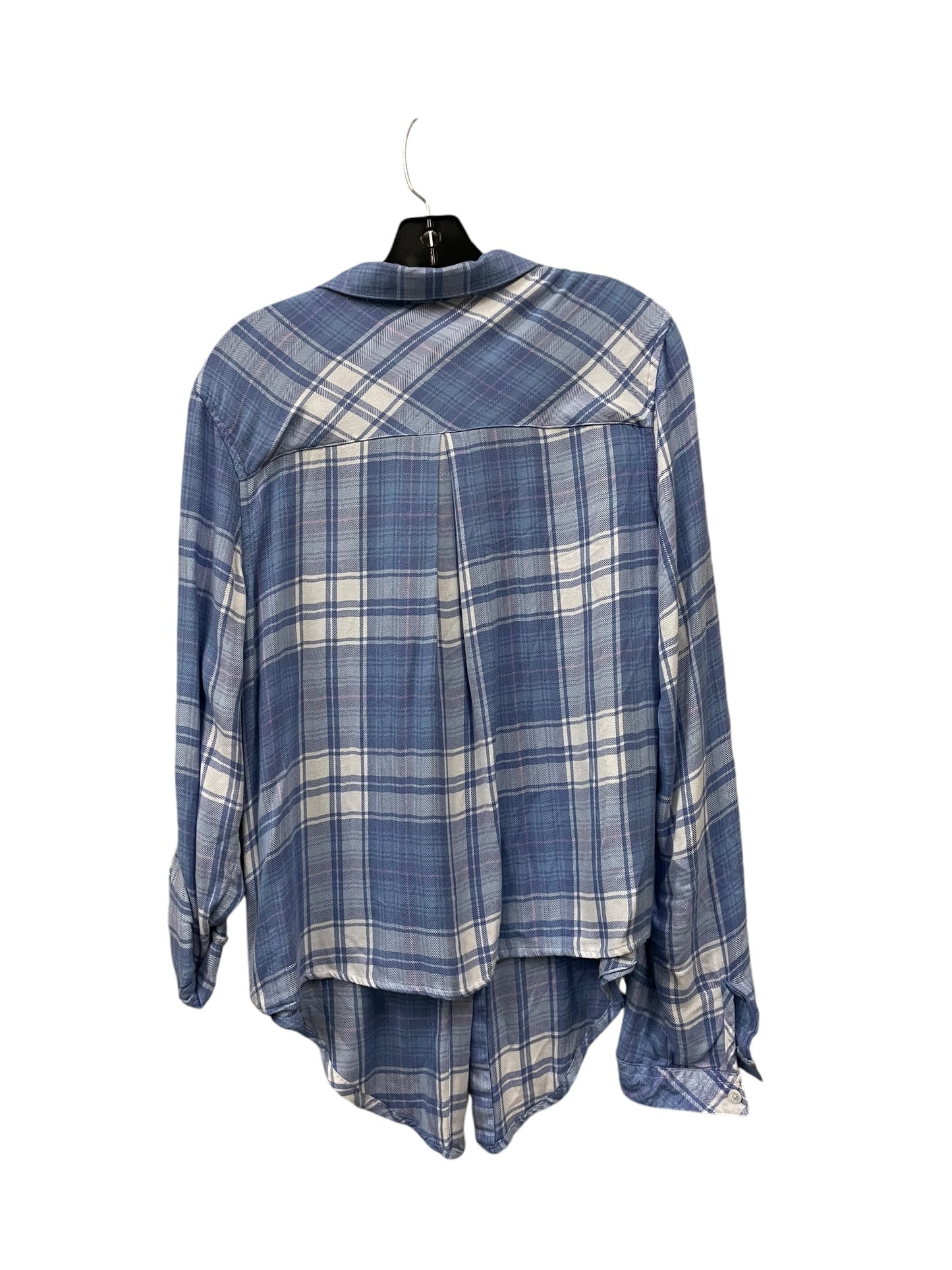 Top Long Sleeve By Altard State In Plaid Pattern, Size: L