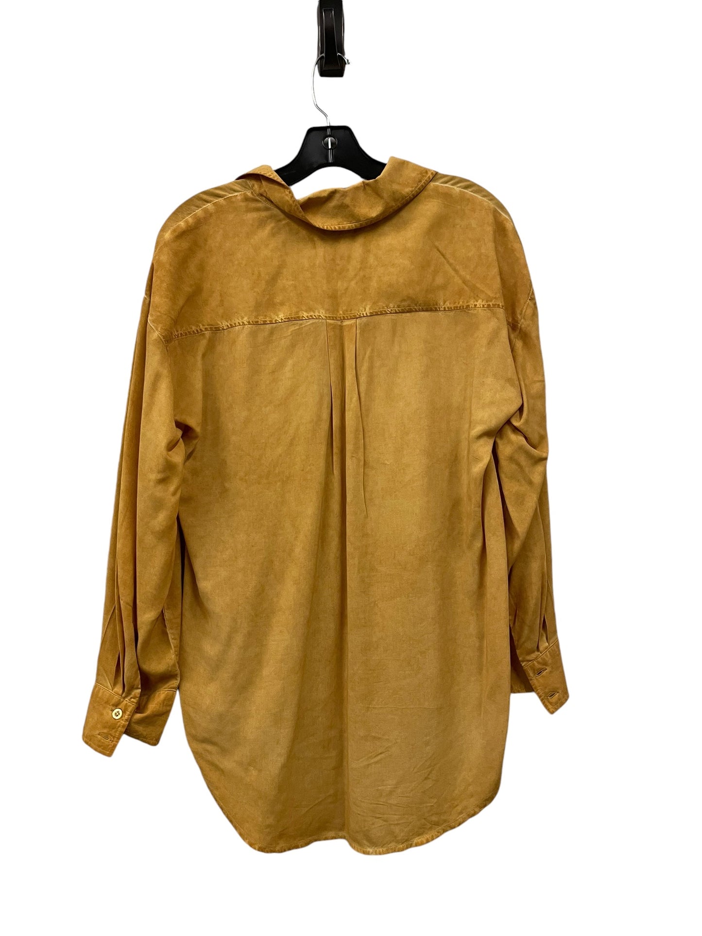 Top Long Sleeve By Cupio In Yellow, Size: S