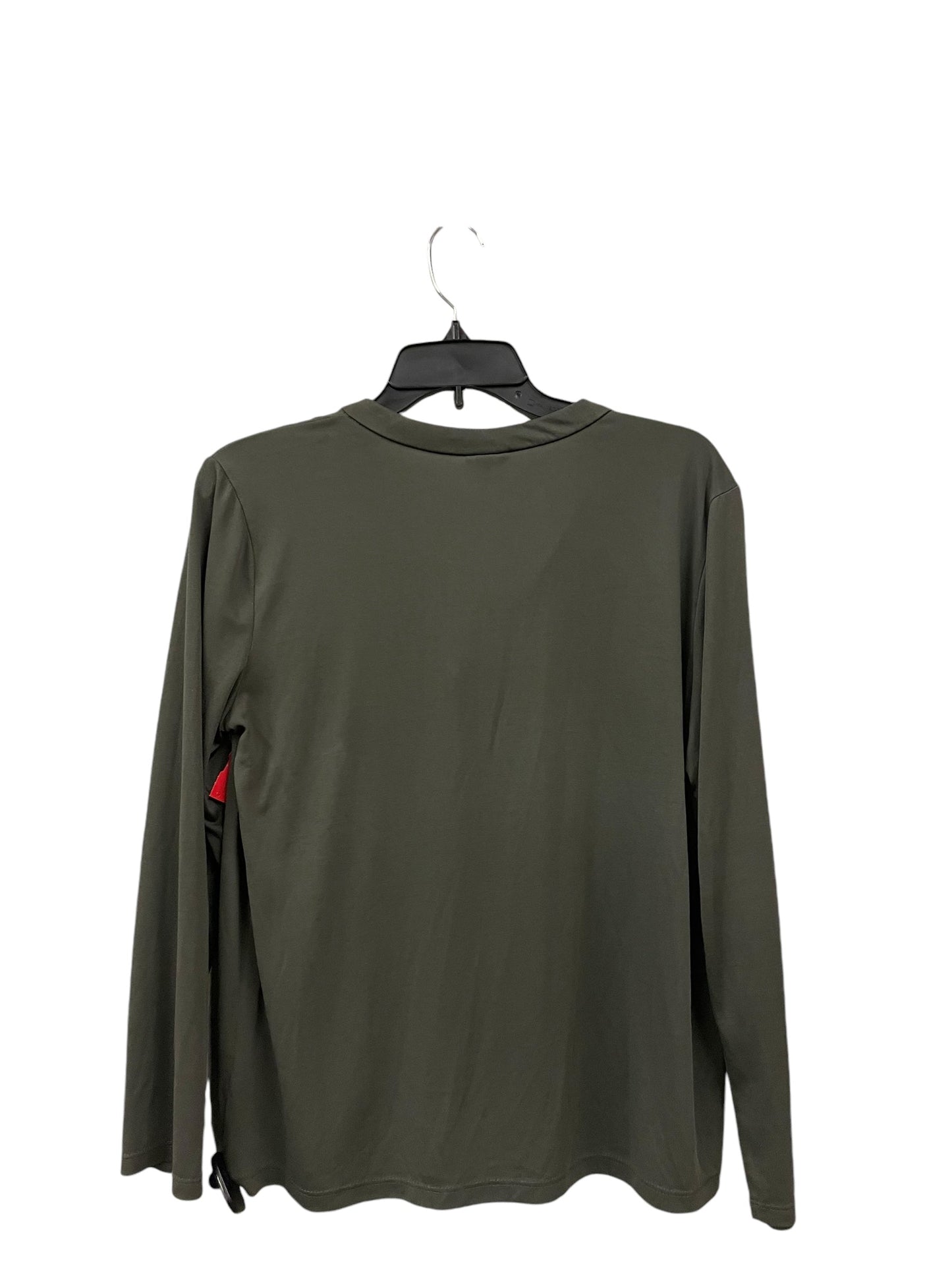 Top Long Sleeve Basic By A New Day In Green, Size: M