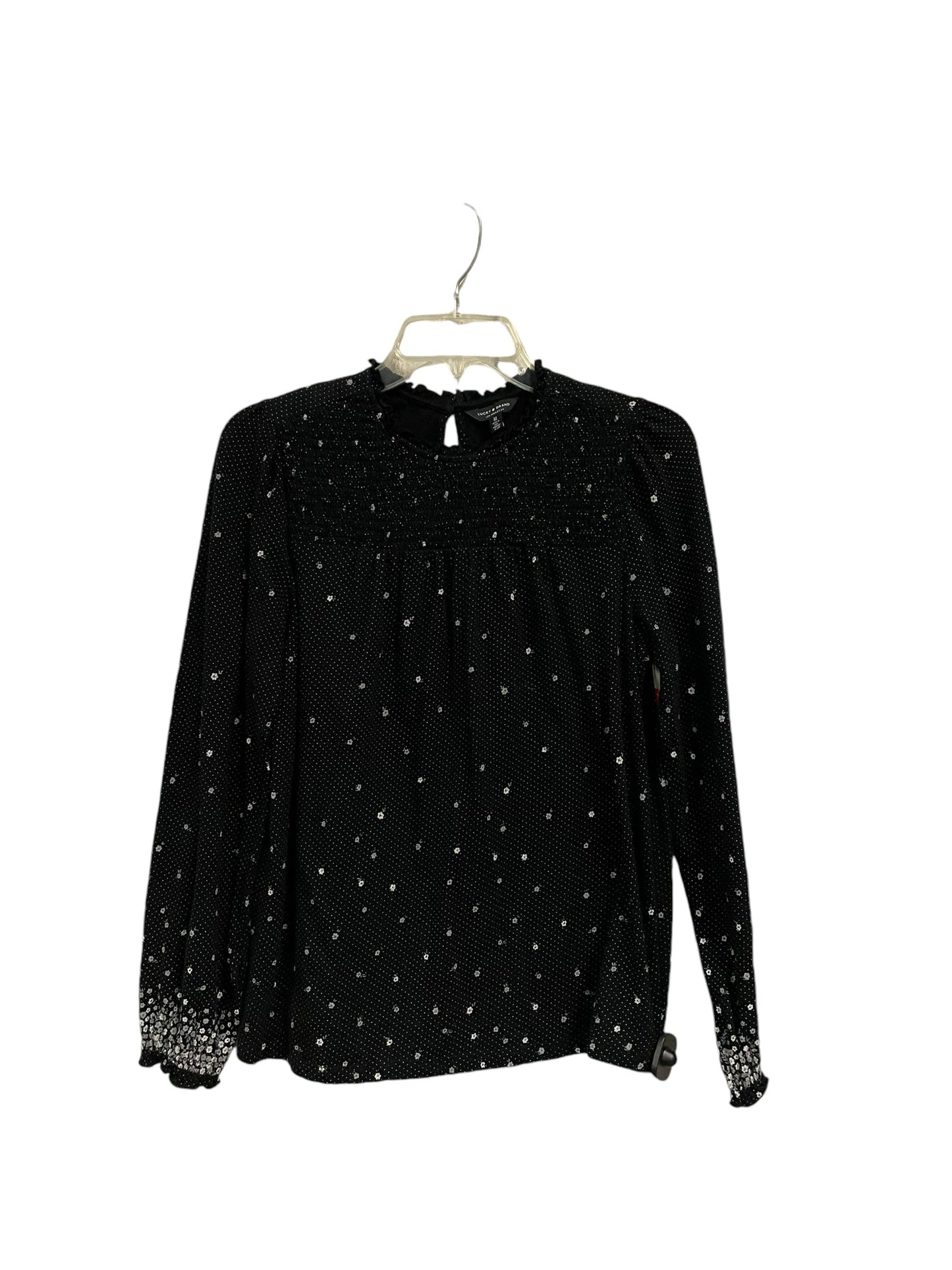 Top Long Sleeve By Lucky Brand In Black, Size: M