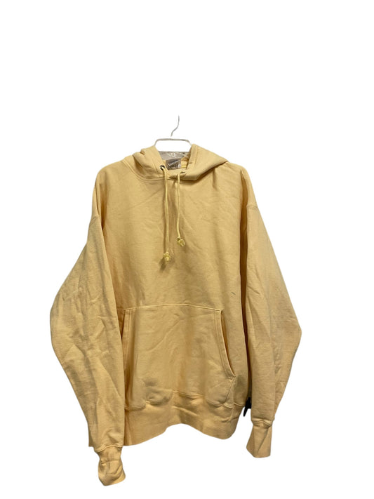 Sweatshirt Hoodie By Champion In Yellow, Size: 2x