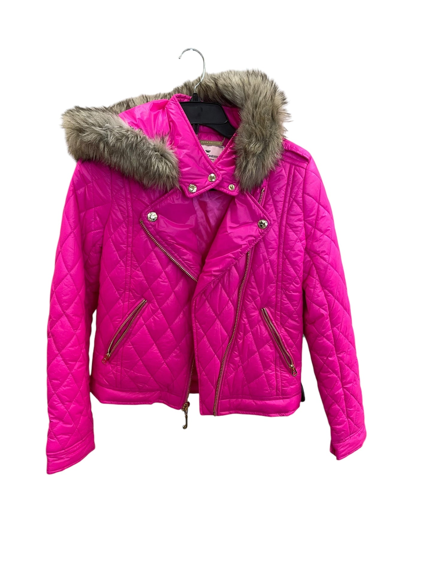 Jacket Puffer & Quilted By Juicy Couture In Pink, Size: S