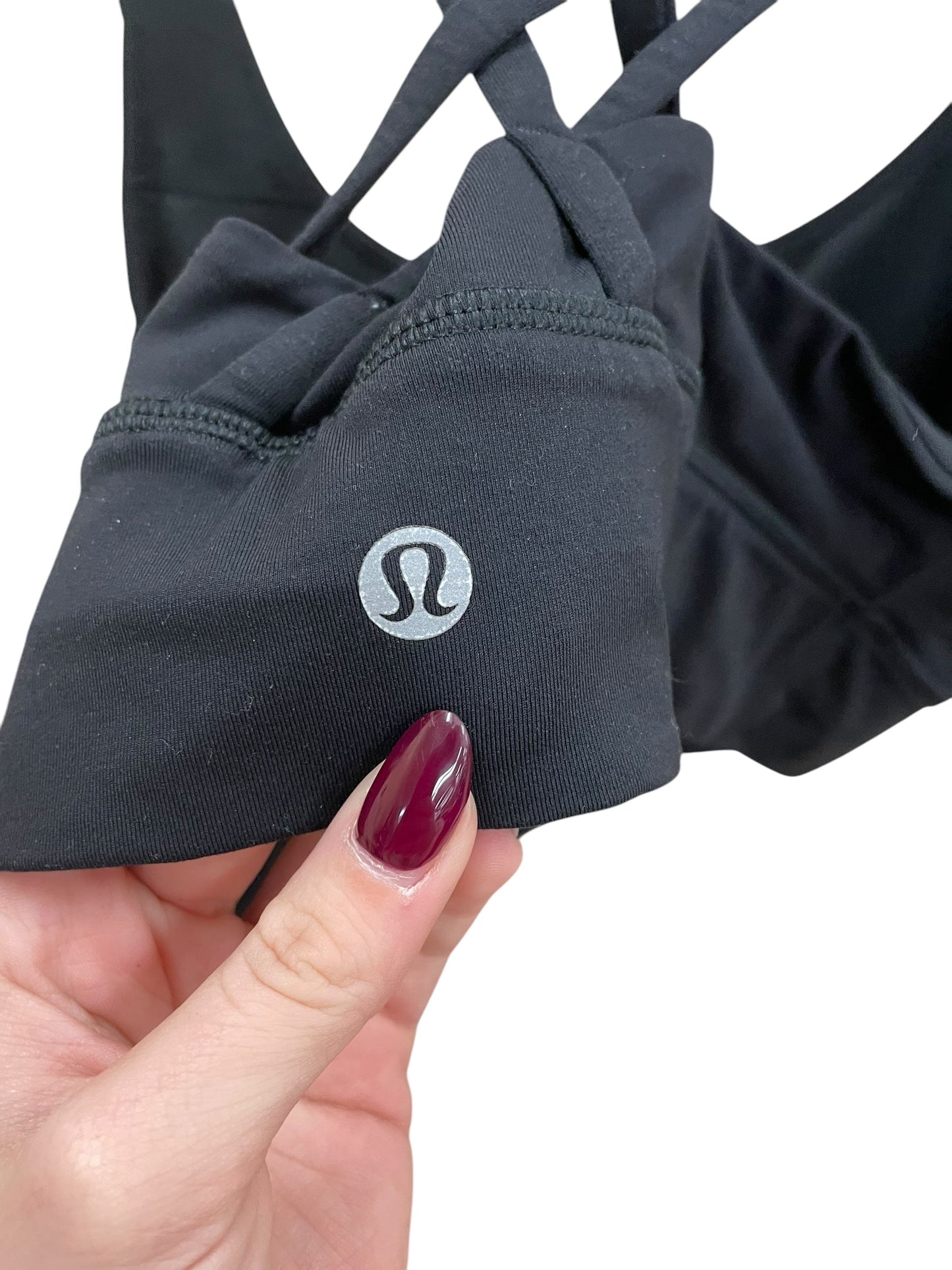 Athletic Bra By Lululemon In Black, Size: 14