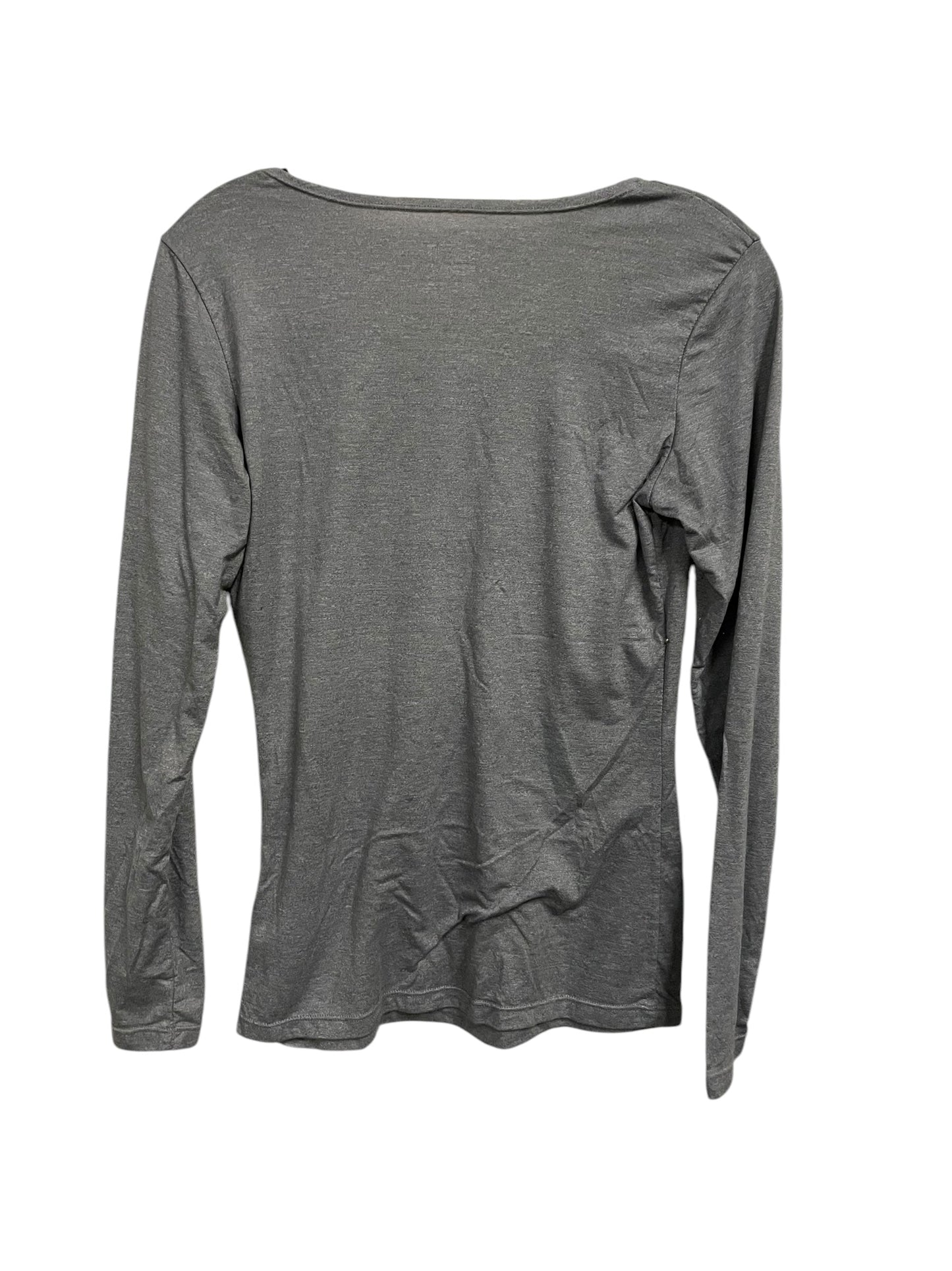 Athletic Top Long Sleeve Crewneck By 32 Degrees In Grey, Size: M