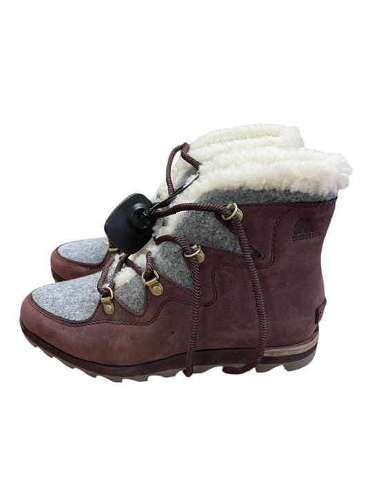 Boots Snow By Sorel In Purple, Size: 8.5