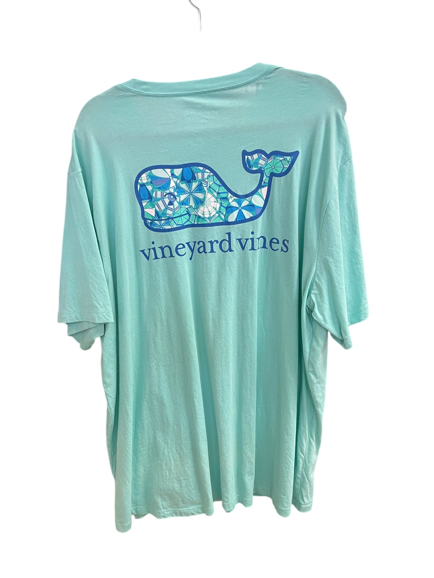 Top Short Sleeve By Vineyard Vines In Blue, Size: 2x