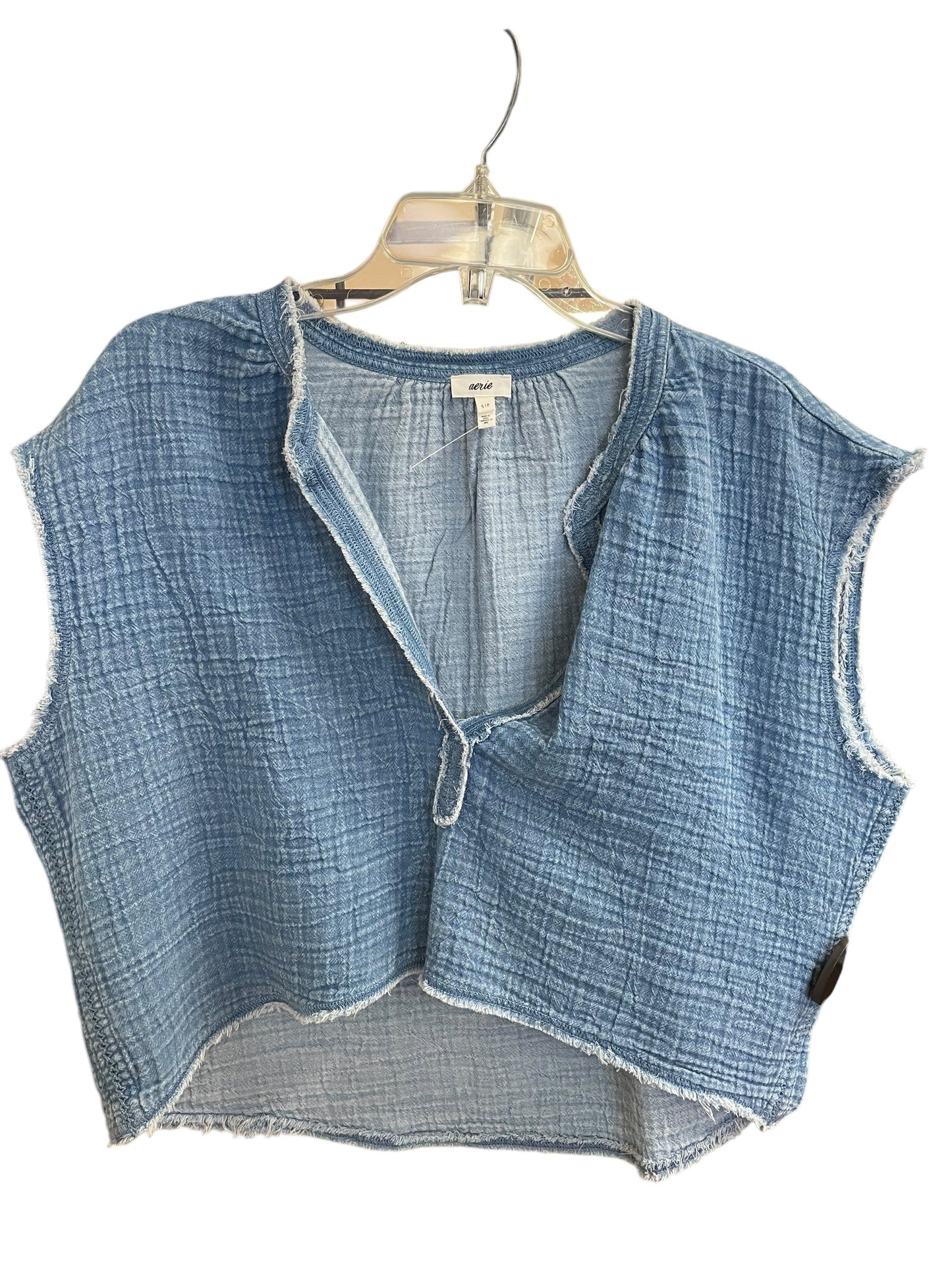 Top Sleeveless By Aerie In Blue, Size: S