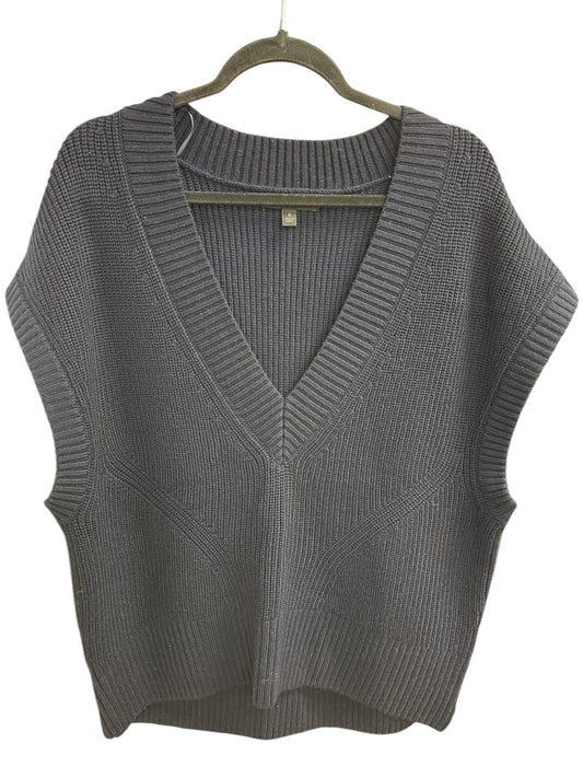 Vest Sweater By Banana Republic In Navy, Size: S