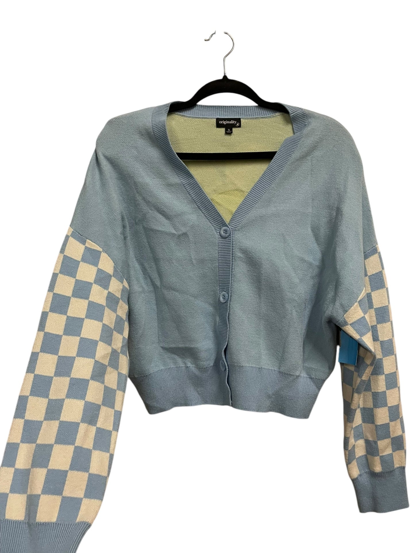 Cardigan By Clothes Mentor In Blue, Size: S