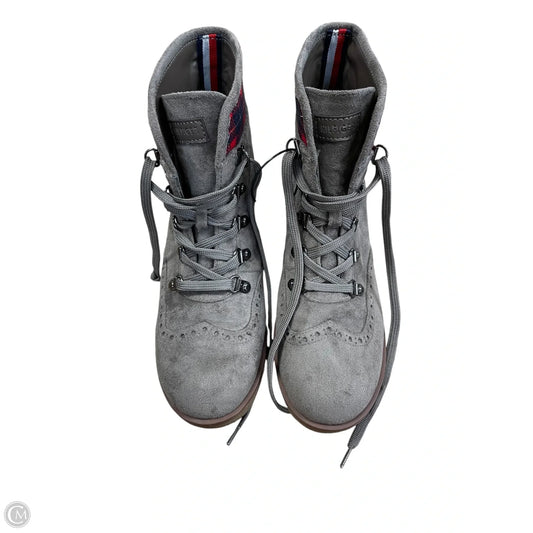 Boots Ankle Flats By Tommy Hilfiger In Grey, Size: 7.5