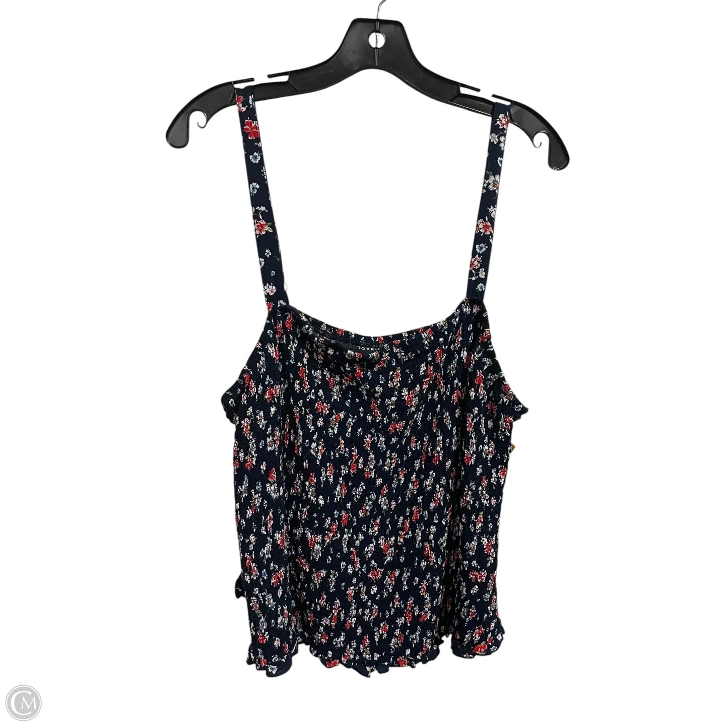 Top Sleeveless By Torrid In Navy, Size: 4x