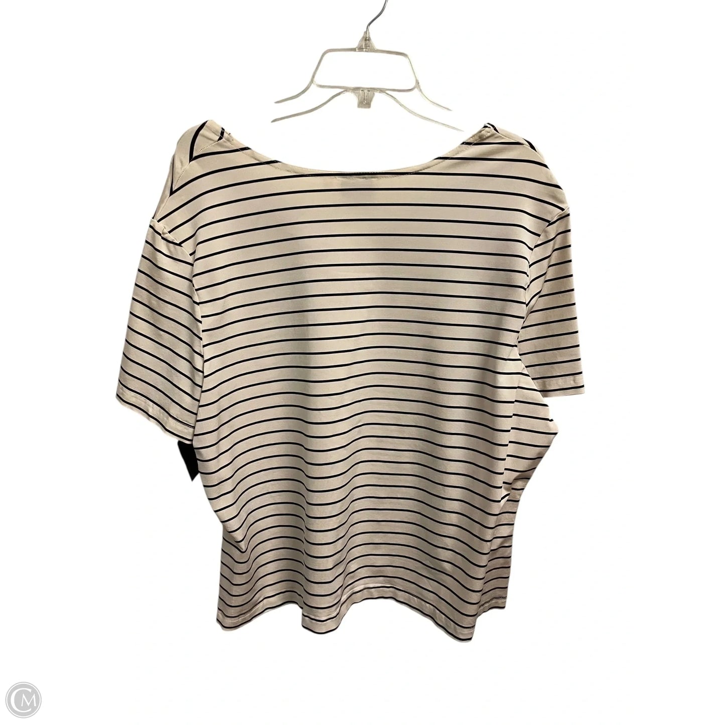Top Short Sleeve By Clothes Mentor In Striped Pattern, Size: 3x
