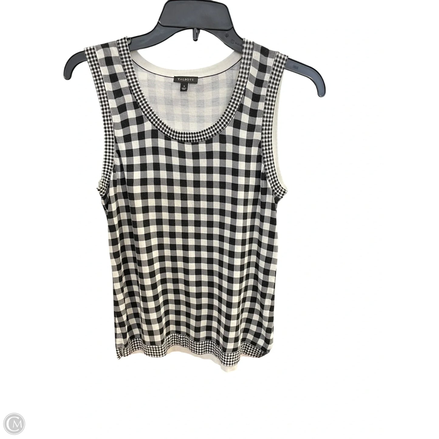 Top Sleeveless Basic By Talbots In Plaid Pattern, Size: S