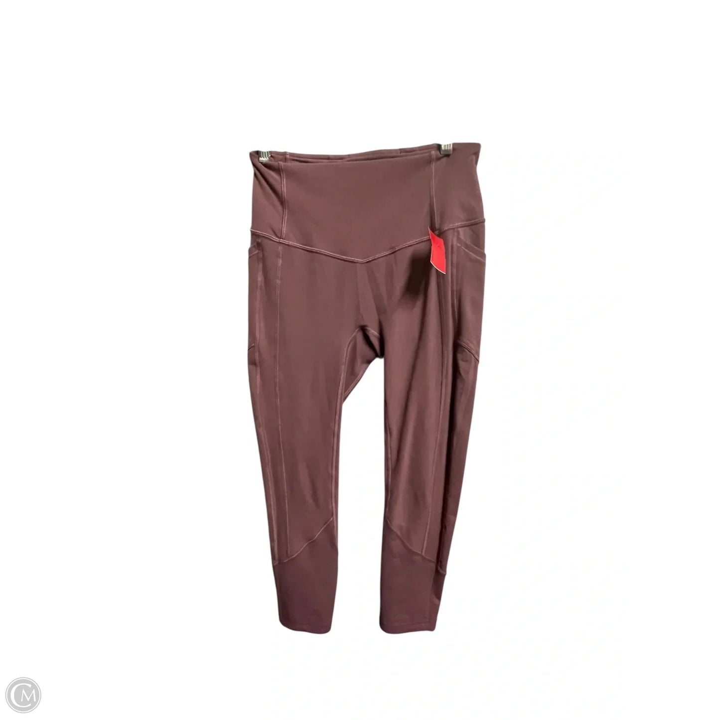 Athletic Capris By Lululemon In Pink, Size: 6