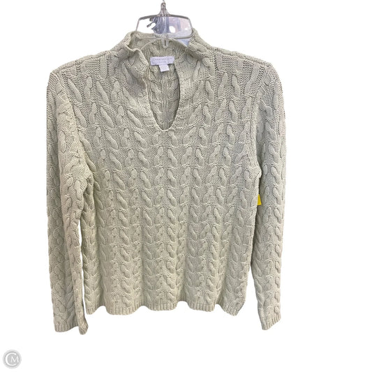 Top Long Sleeve Basic By Charter Club In Green, Size: S