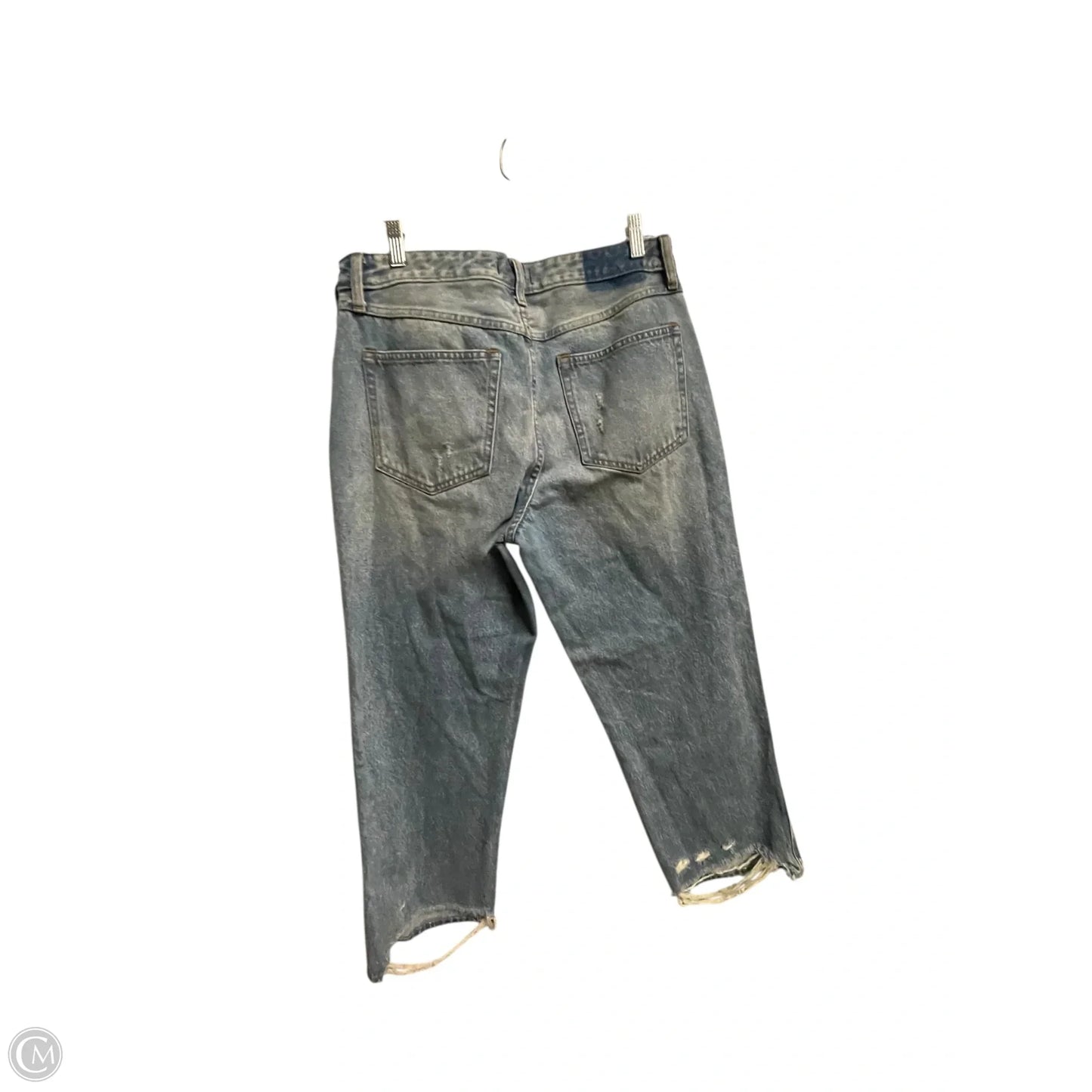 Jeans Straight By Abercrombie And Fitch In Blue Denim, Size: 12