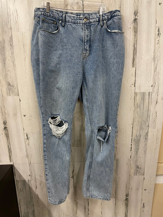 Blue Jeans Boyfriend Good American, Size 16