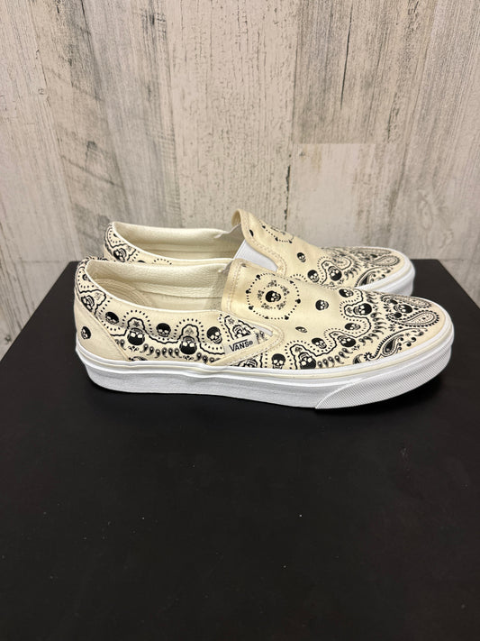 Cream Shoes Sneakers Vans, Size 8