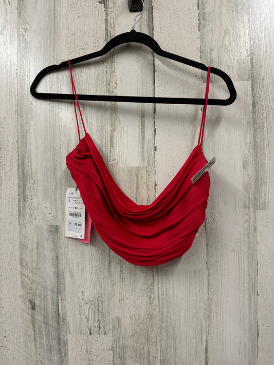 Red Top Sleeveless Zara, Size L