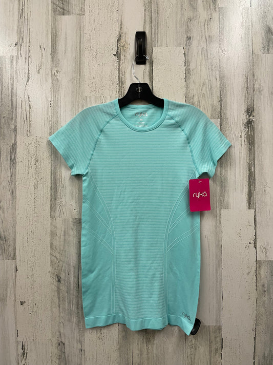 Athletic Top Short Sleeve By Ryka In Blue, Size: M