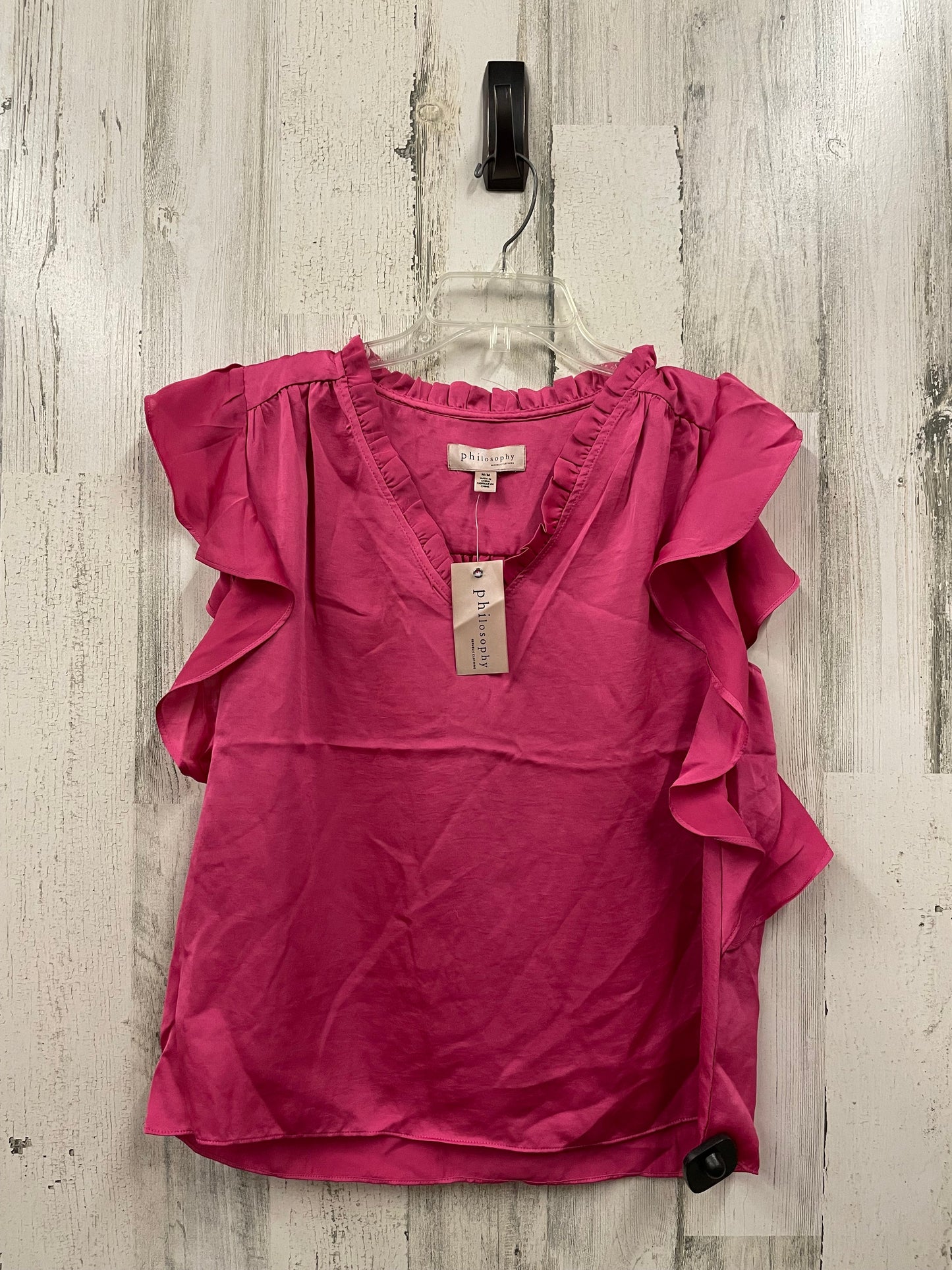 Top Sleeveless By Philosophy In Pink, Size: M