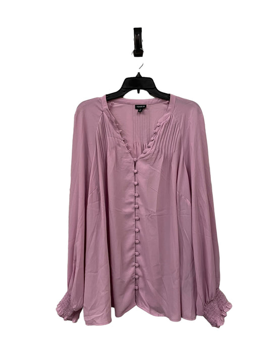 Top Long Sleeve By Torrid In Purple, Size: 2x