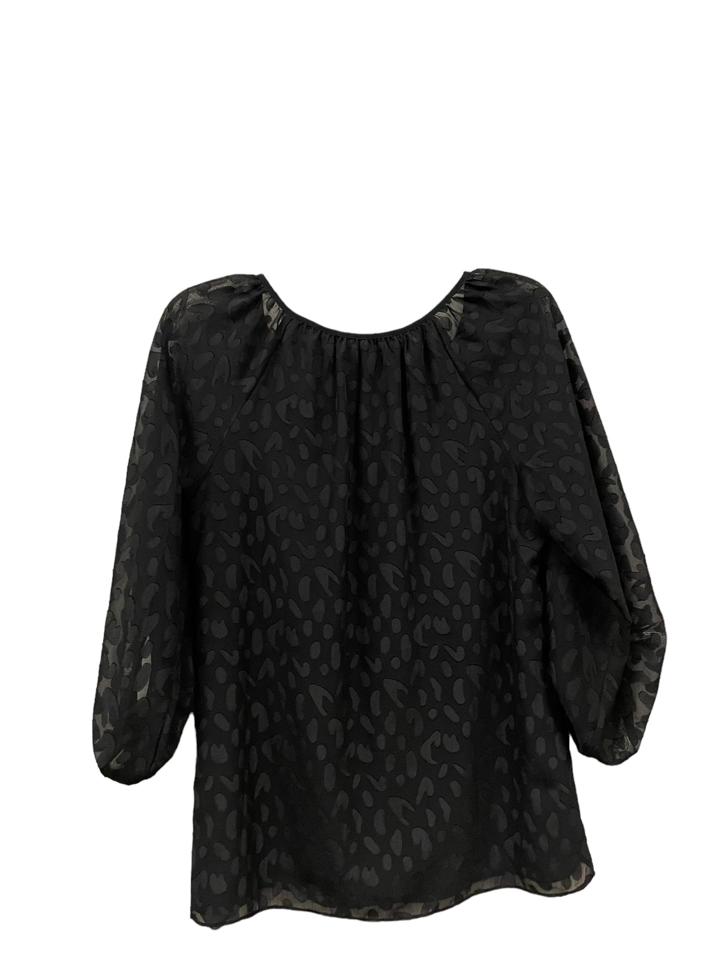 Top Long Sleeve By White House Black Market In Black, Size: S