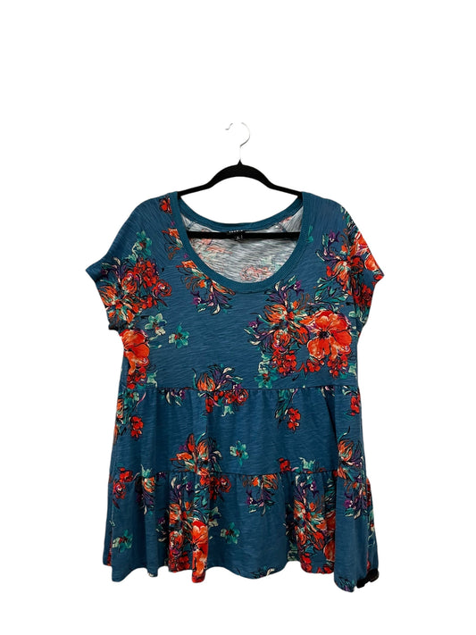 Top Short Sleeve By Torrid In Blue, Size: L