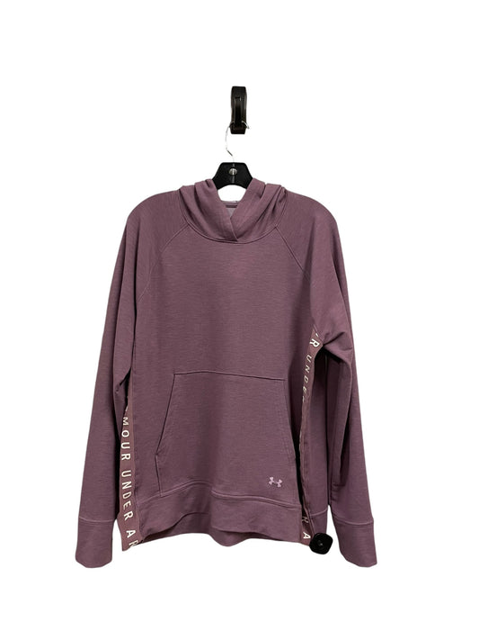 Athletic Sweatshirt Hoodie By Under Armour In Purple, Size: 2x