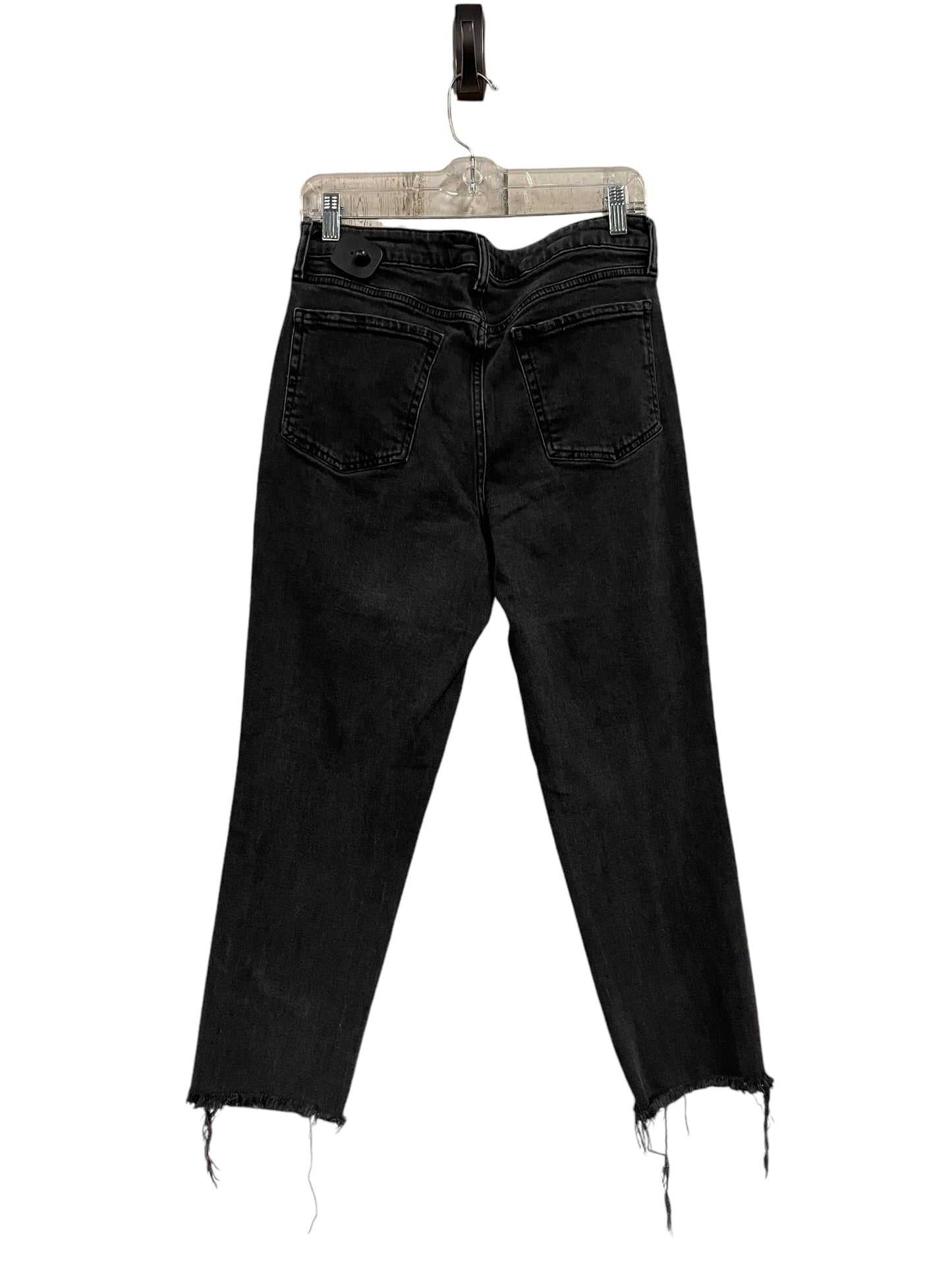 Jeans Straight By Old Navy In Black Denim, Size: 10