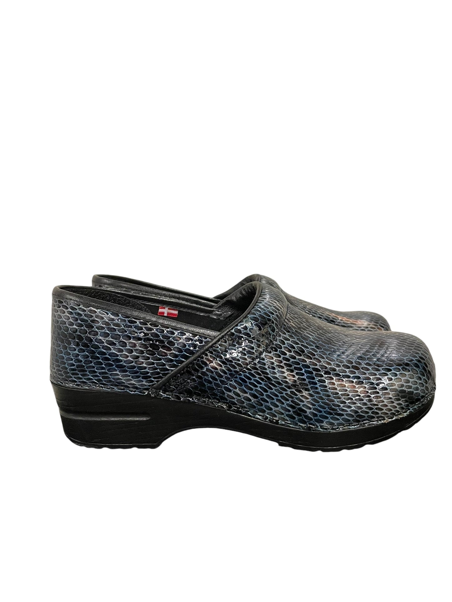 Shoes Heels Block By Dansko In Blue, Size: 11.5