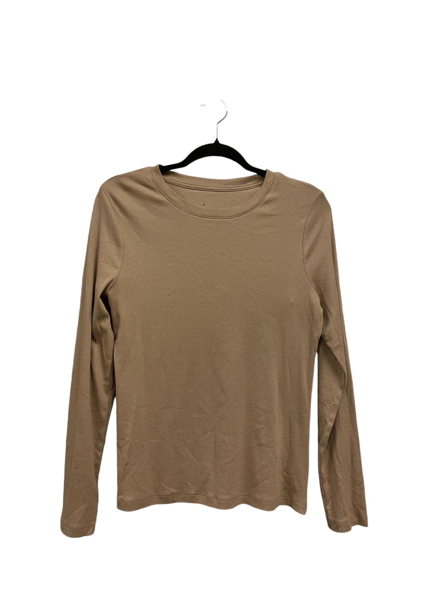 Top Long Sleeve By A New Day In Tan, Size: M