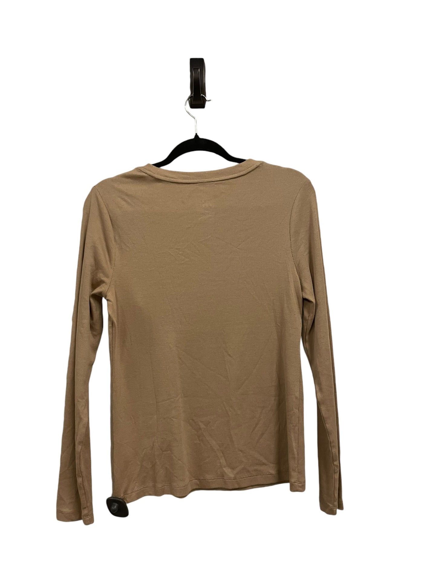 Top Long Sleeve By A New Day In Tan, Size: M