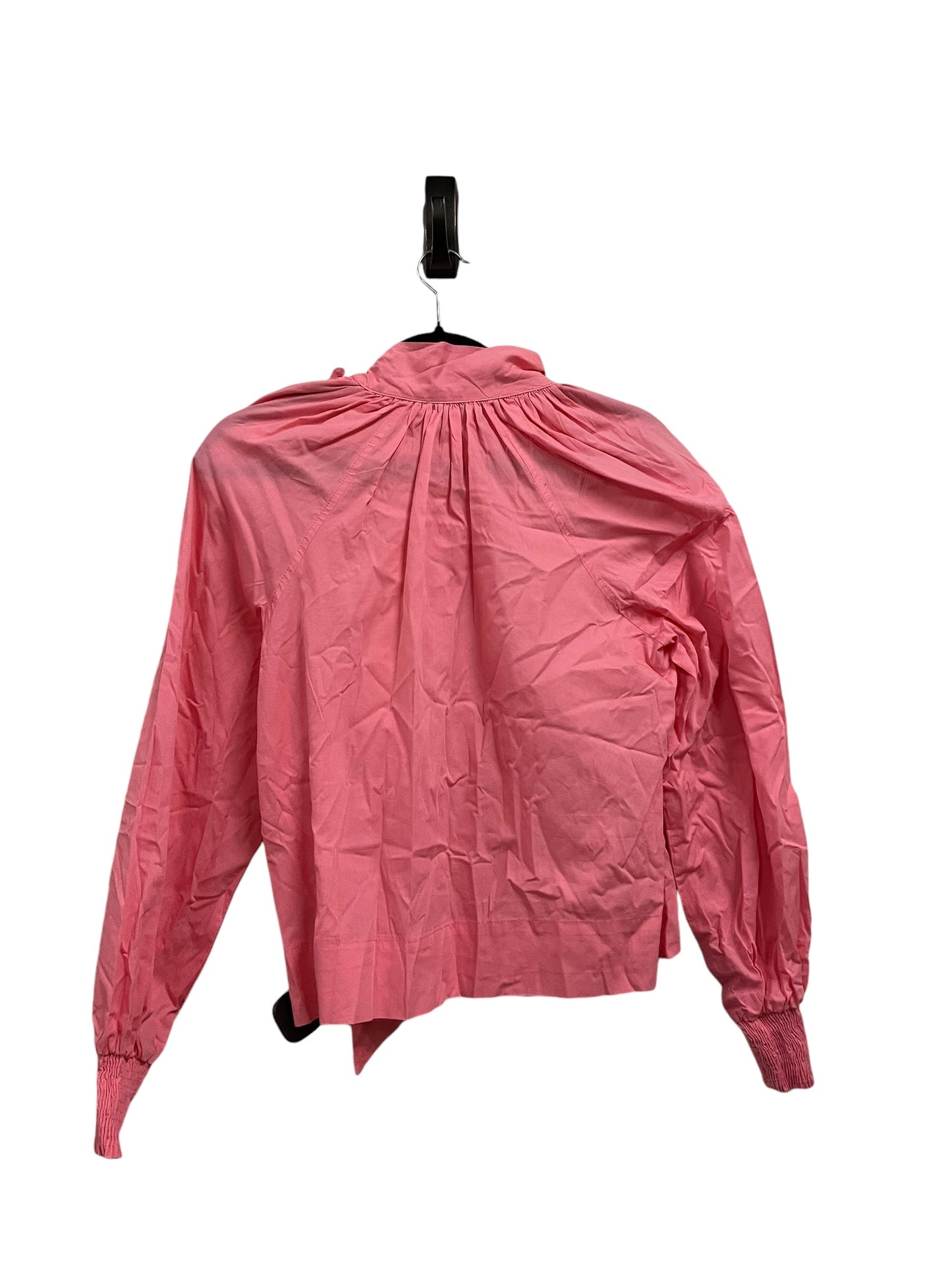 Top Long Sleeve By Top Shop In Pink, Size: S