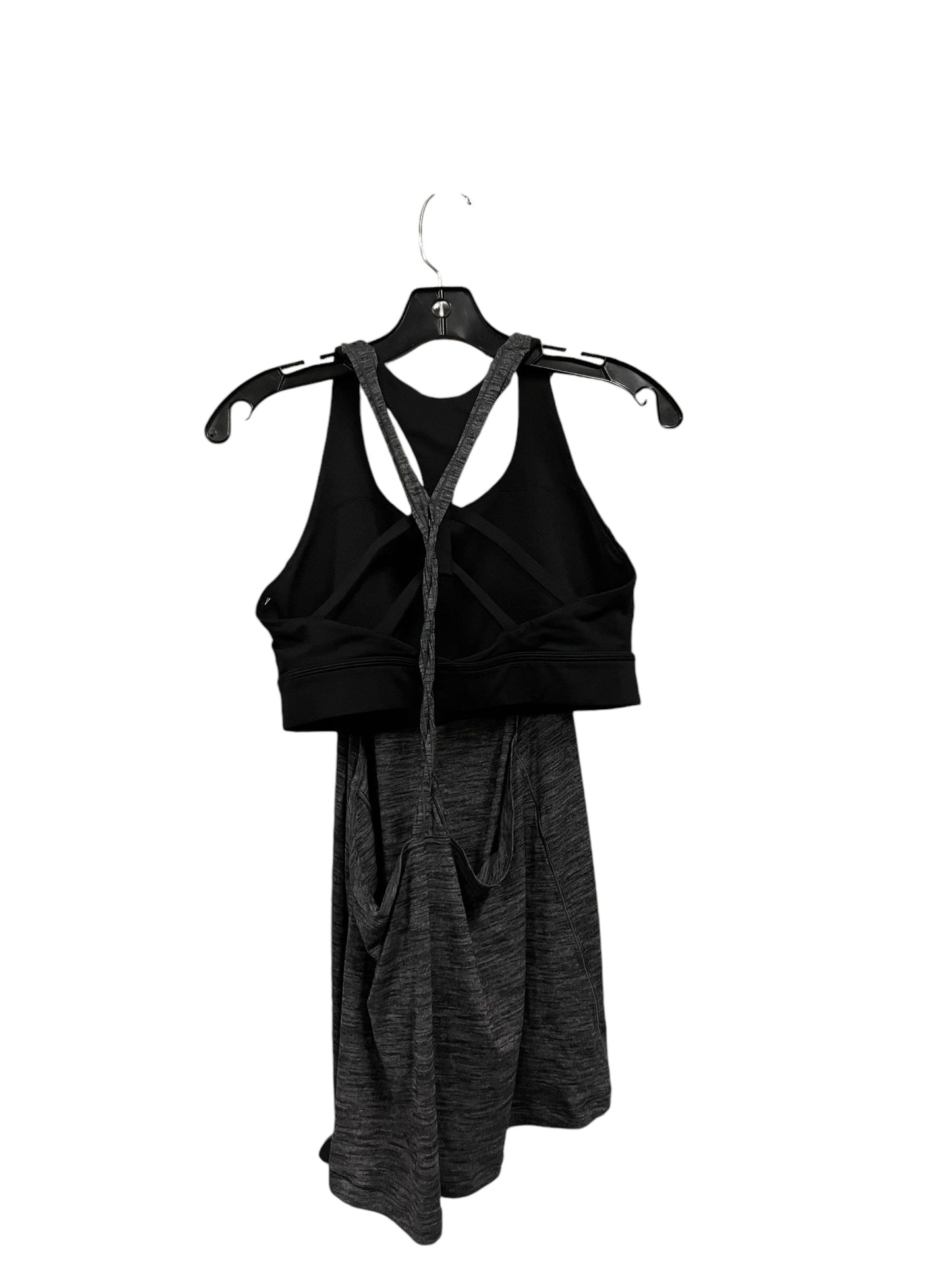 Athletic Tank Top By Lululemon In Black & Grey, Size: 10